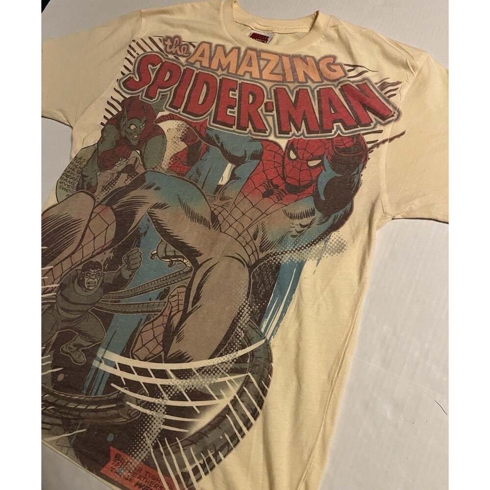 VTG Marvel The Amazing Spider-Man 2008 T-Shirt LARGE Comic Goblin Villains Movie
